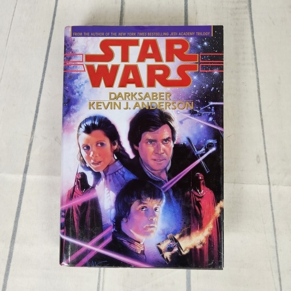 Star Wars Dark Saber Vintage 1995 Hardcover Book By Kevin Anderson - Picture 2 of 13